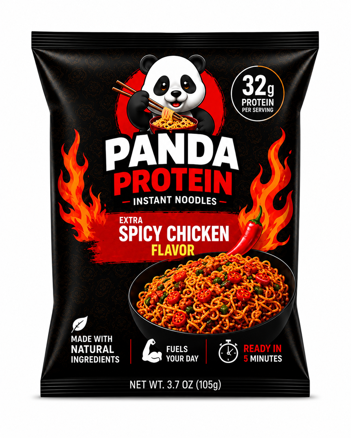 Extra Spicy Chicken Noodle Soup High-Protein(32g)